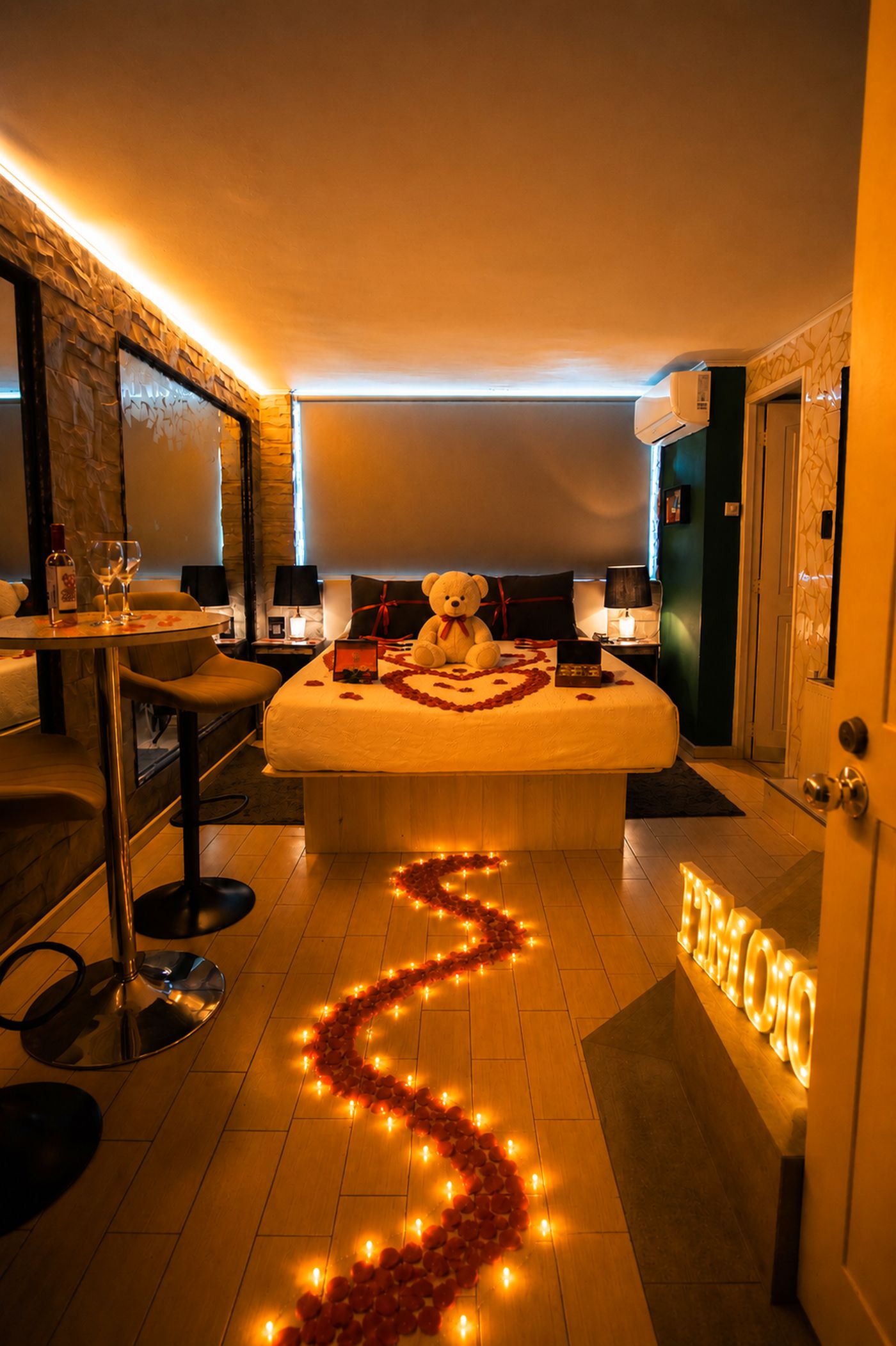 Suite decorada romántica